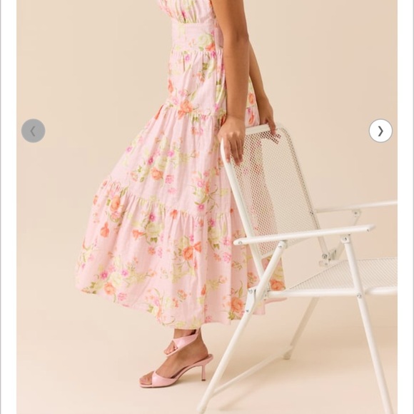 Altar'd State Blush Floral Maxi Dress - Picture 3 of 5